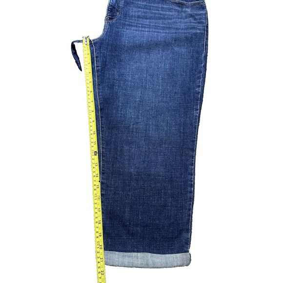 Levi's 311 Shaping Jeans Women’s 20W Plus Size Skinny Capri Roll Up Denim - Picture 5 of 7